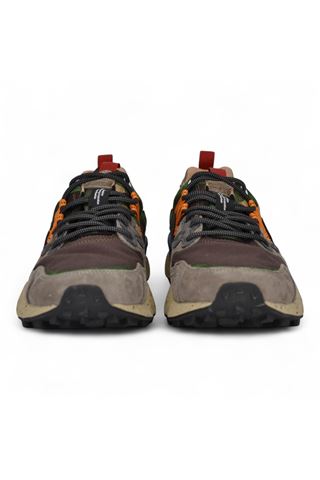 Sneaker uomo in camoscio e nylon multicolor. FLOWER MOUNTAIN | YAMANO3 MAN-1B98